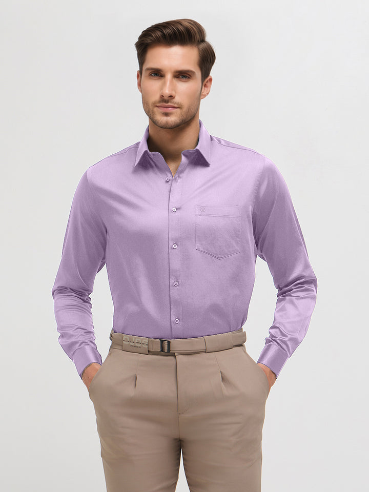 Royal Lavender Solid Formal Shirt