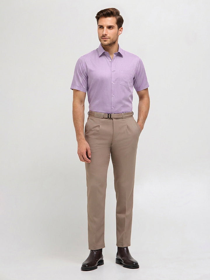 Royal Lavender Solid Formal Shirt