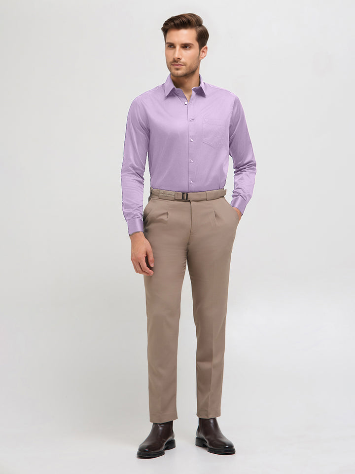 Royal Lavender Solid Formal Shirt