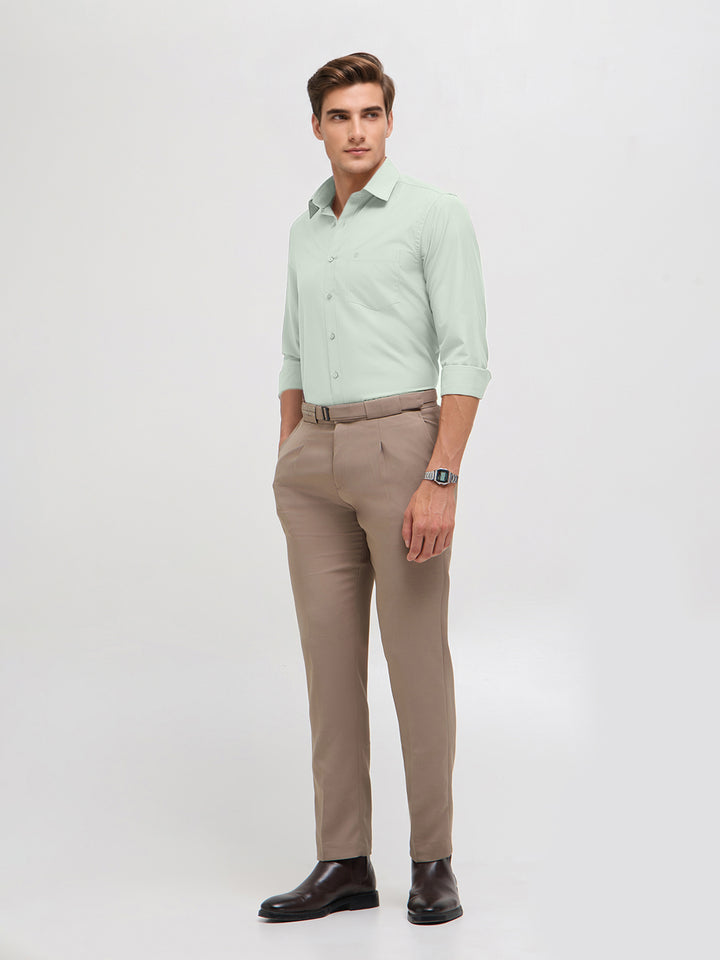 Pastel Mint Solid Formal Shirt