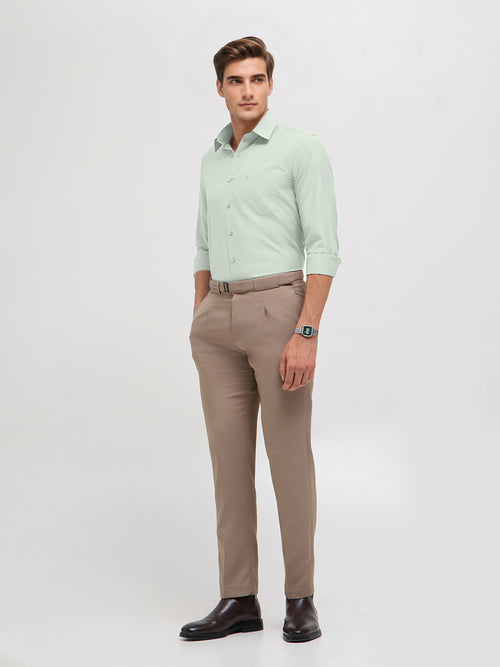 Pastel Mint Solid Formal Shirt