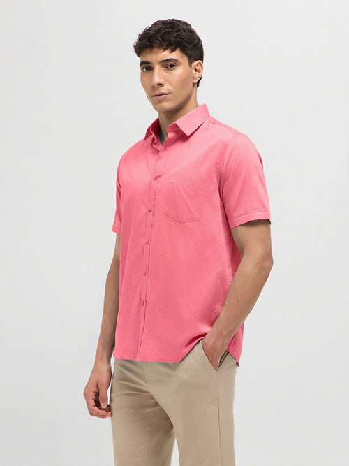 Blush Rose Solid Formal Shirt