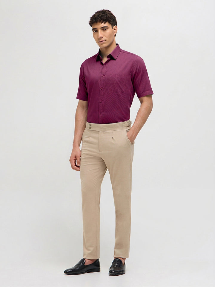 Rasberry Pink Solid Formal Shirt