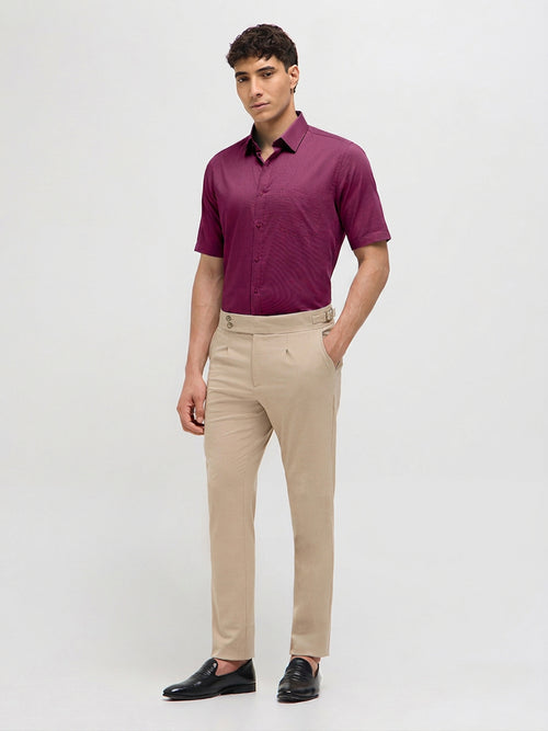 Rasberry Pink Solid Formal Shirt