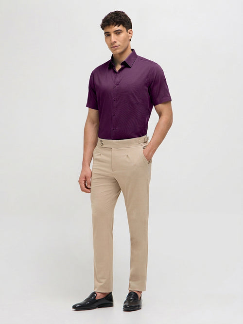 Dusty Purple Solid Formal Shirt