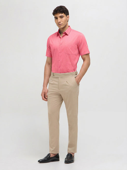Blush Rose Solid Formal Shirt