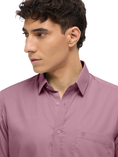 Dusty Pink Solid Formal Shirt