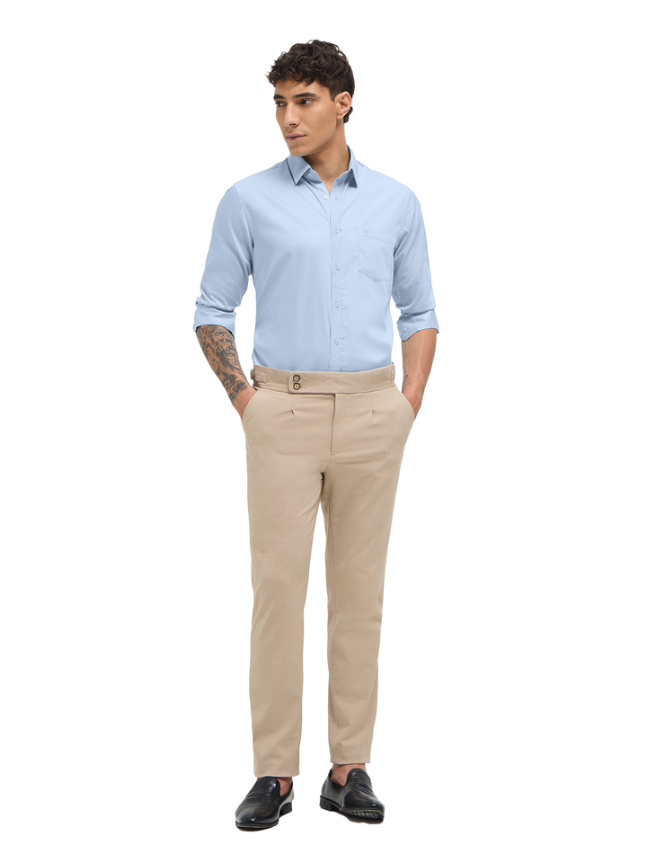 Light Blue Solid Formal Shirt