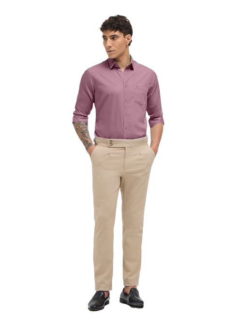 Dusty Pink Solid Formal Shirt