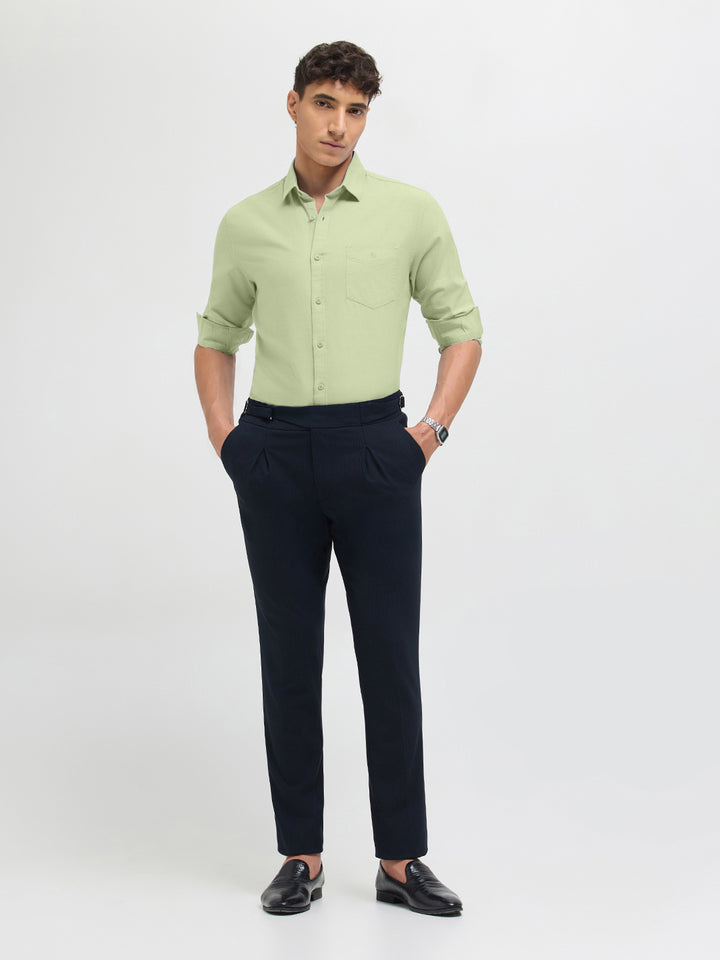Dusty Olive Solid Casual Shirt