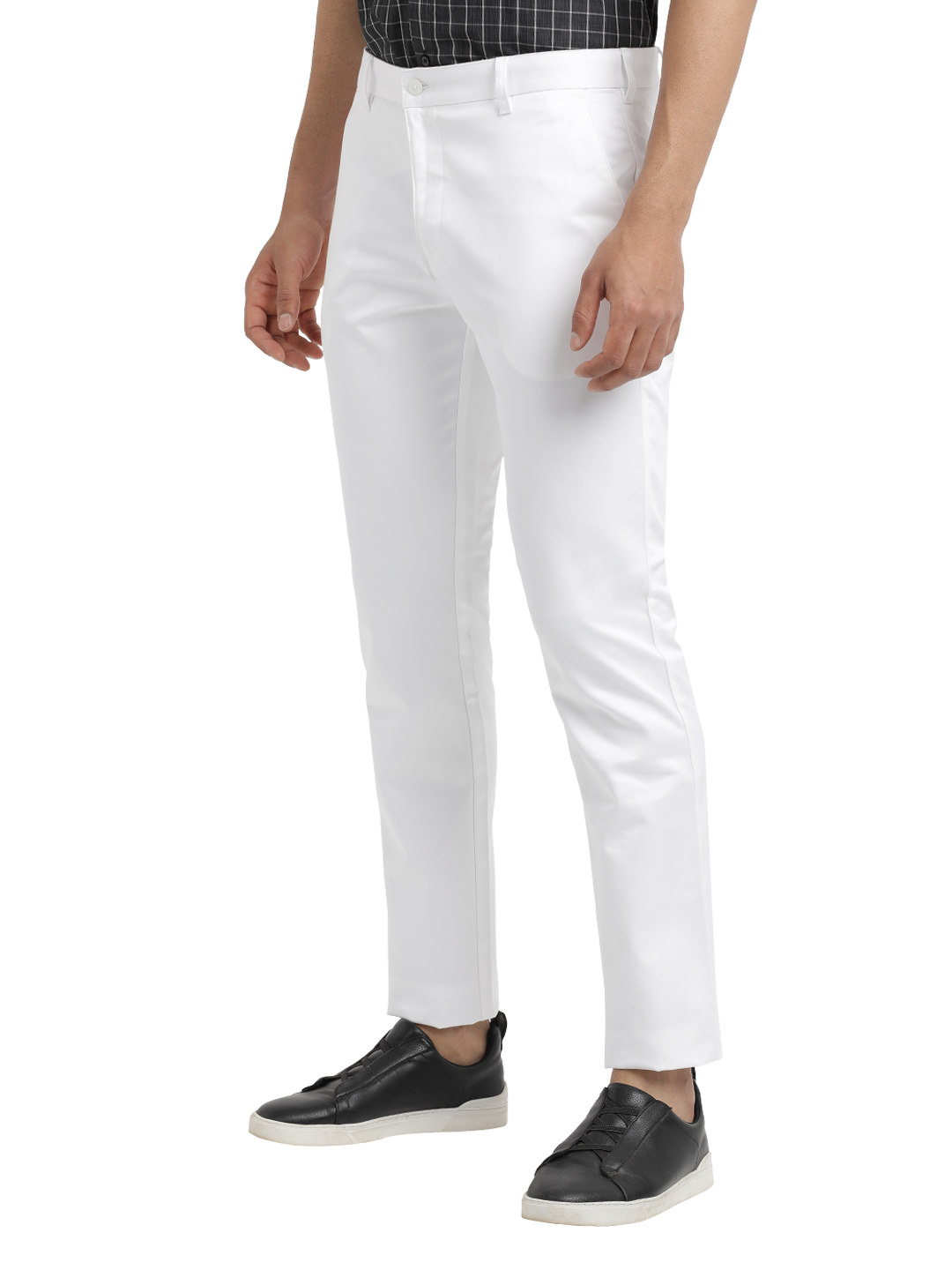 White Casual Core Trousers