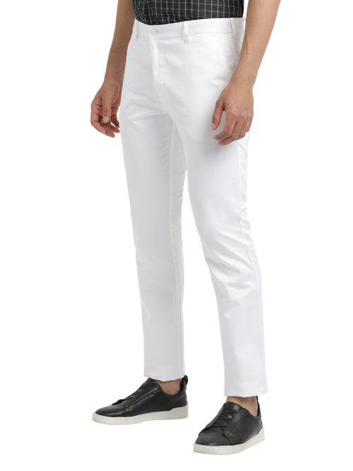 White Casual Core Trousers