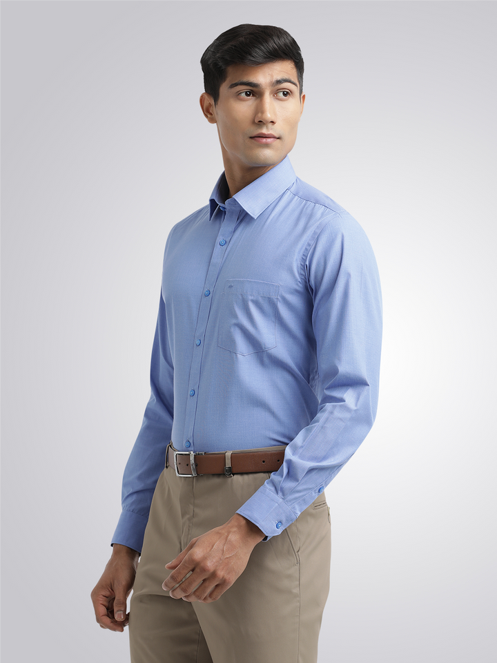 Blue Fil-a-Fil Solid Shirt