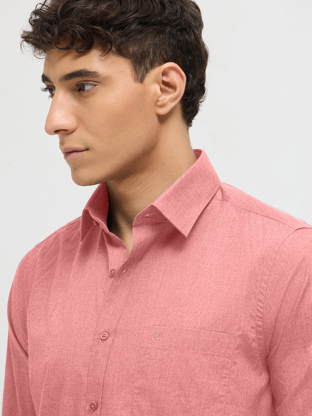 Dusty Rose Solid Formal Shirt