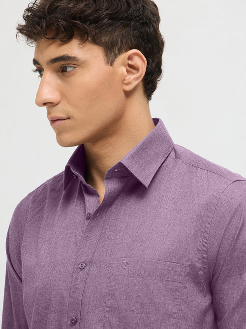 Light Purple Solid Formal Shirt