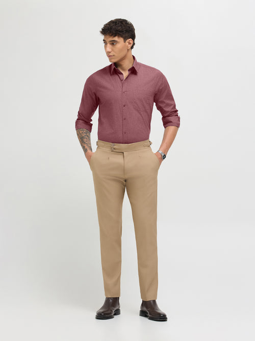 Light Wine Solid Formal Shirt