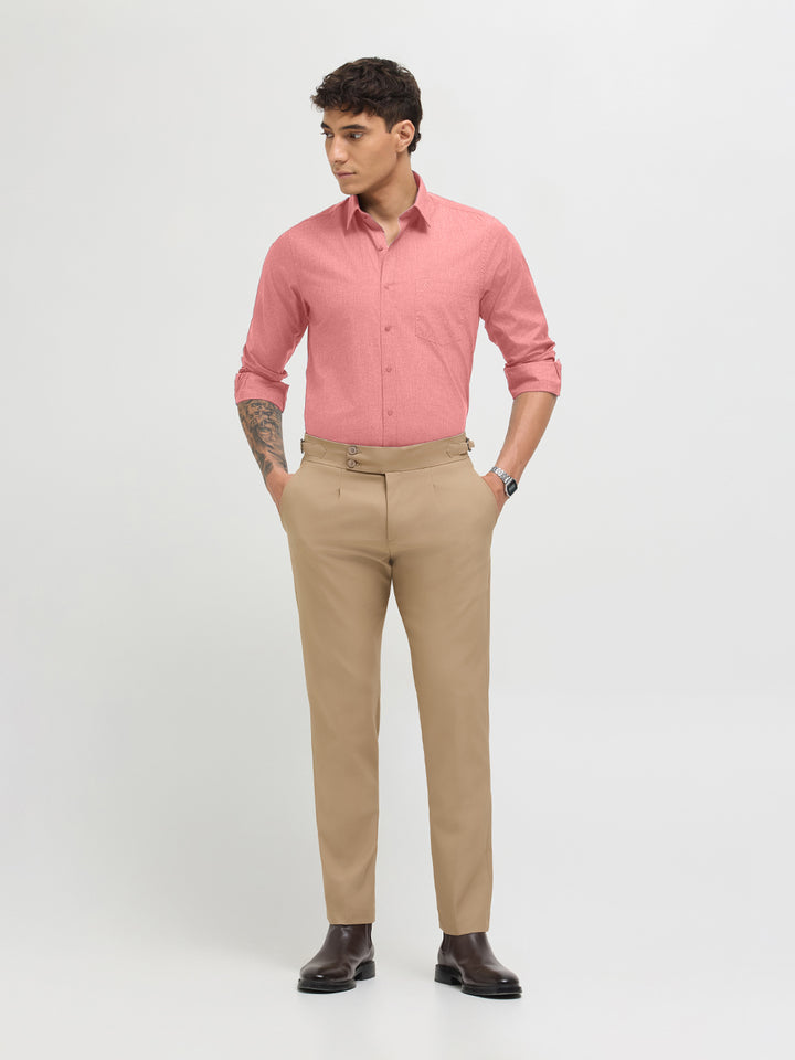 Dusty Rose Solid Formal Shirt
