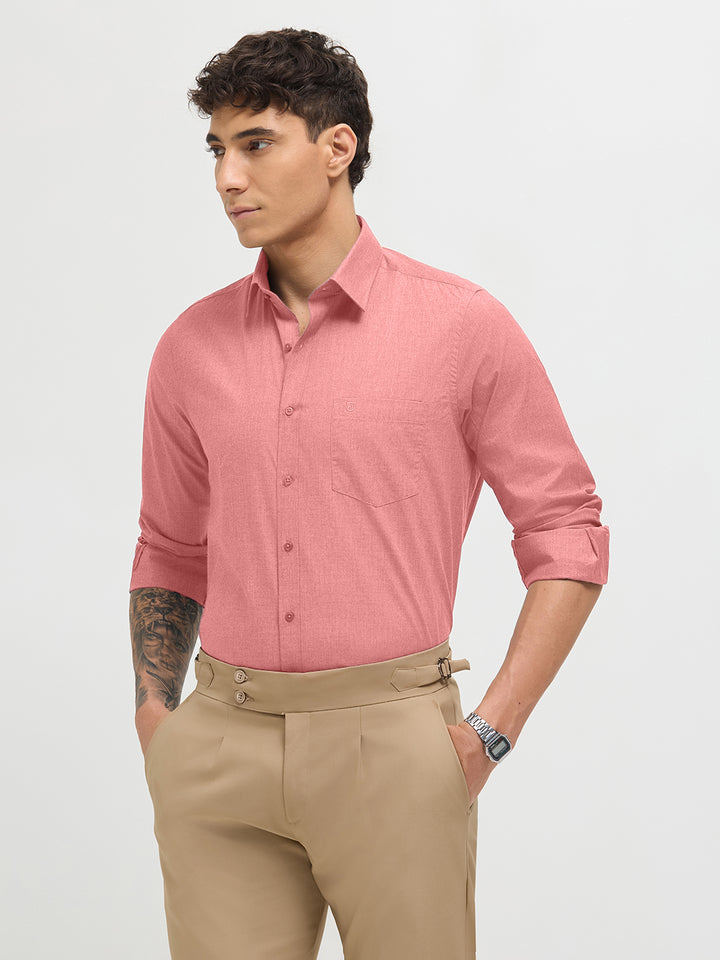 Dusty Rose Solid Formal Shirt