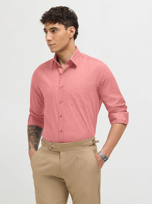 Dusty Rose Solid Formal Shirt