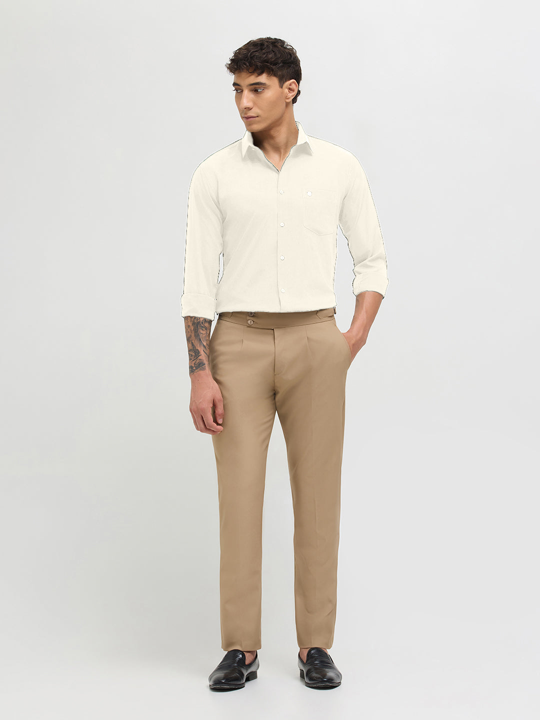 Ivory Solid Formal Shirt