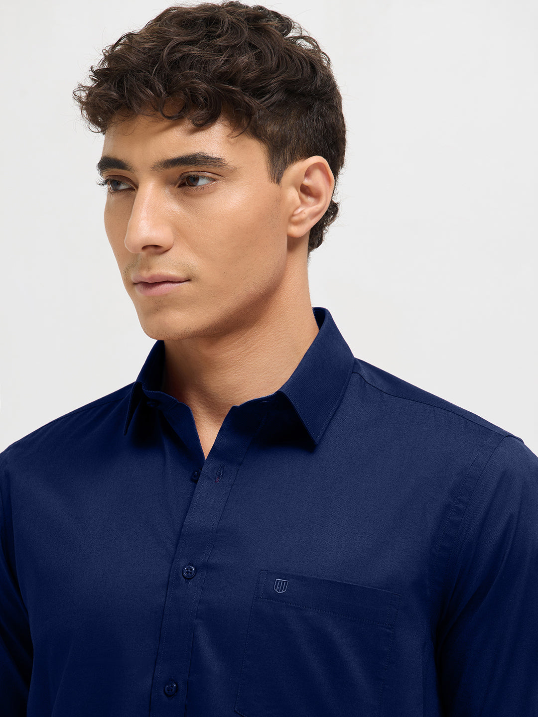 Midnight Blue Solid Formal Shirt