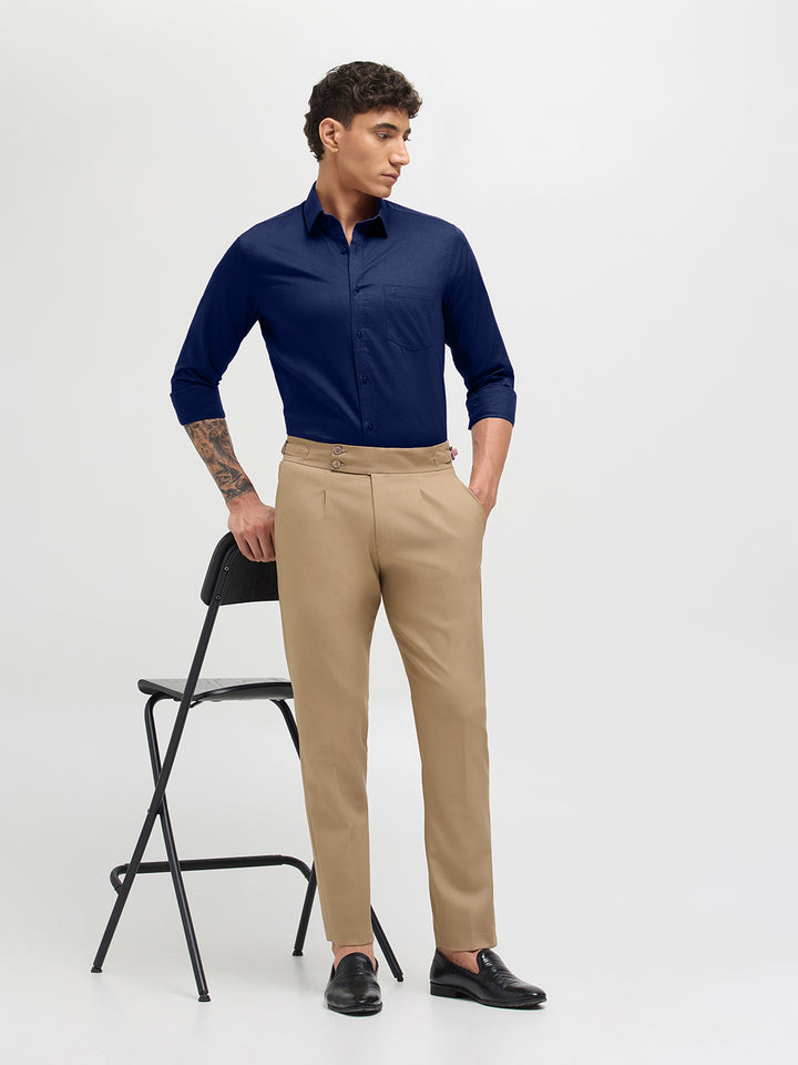 Midnight Blue Solid Formal Shirt