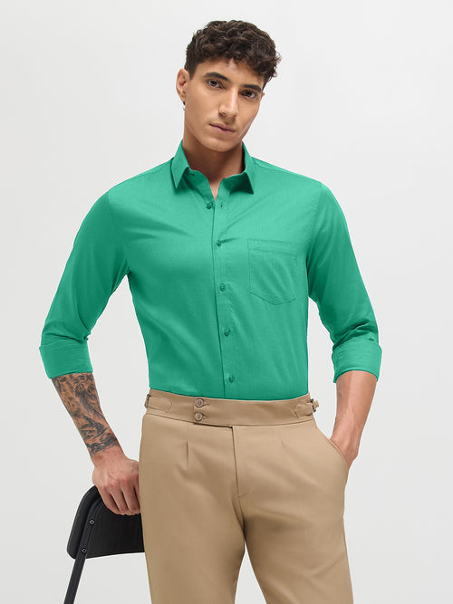 Aqua Mint Solid Formal Shirt