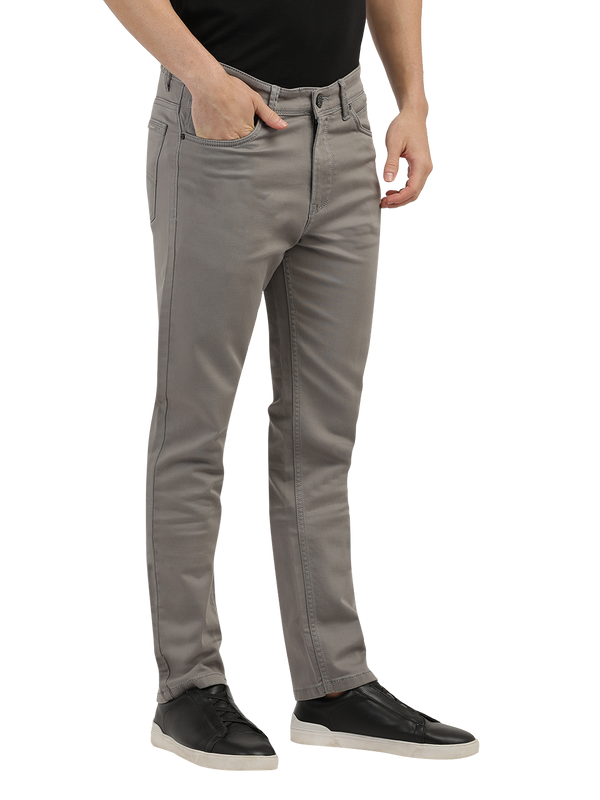 Light Grey Denim Core Trousers