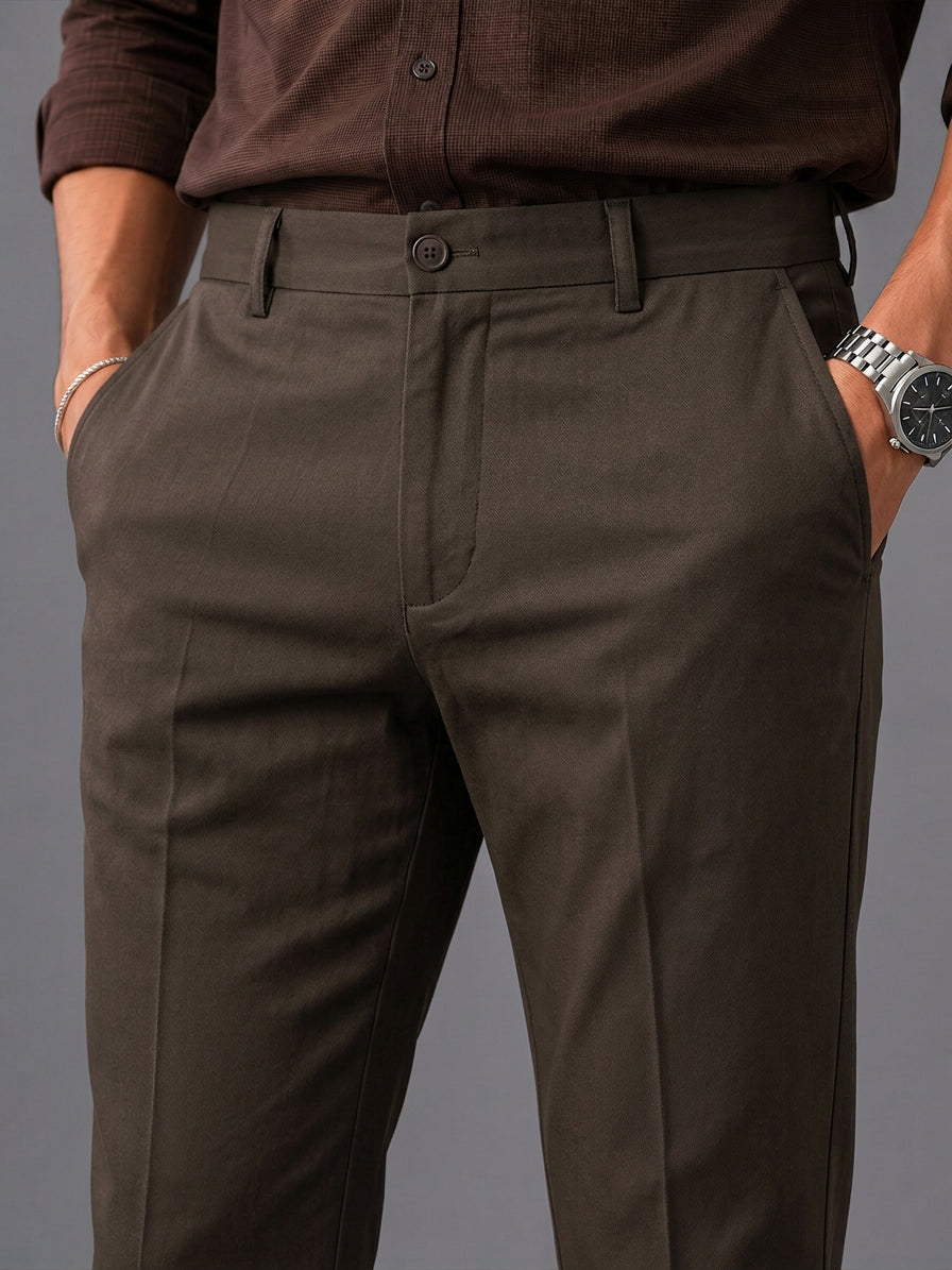 Dark Mouse Solid Casual Trousers