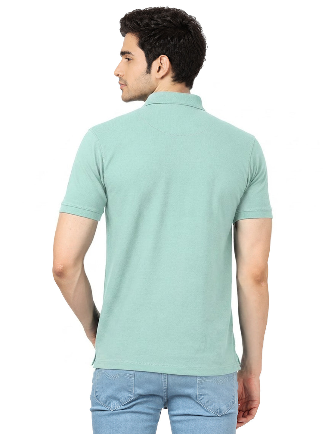 Viridian Plain Polo T Shirt