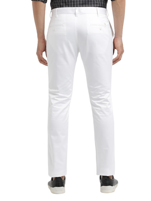 White Casual Core Trousers