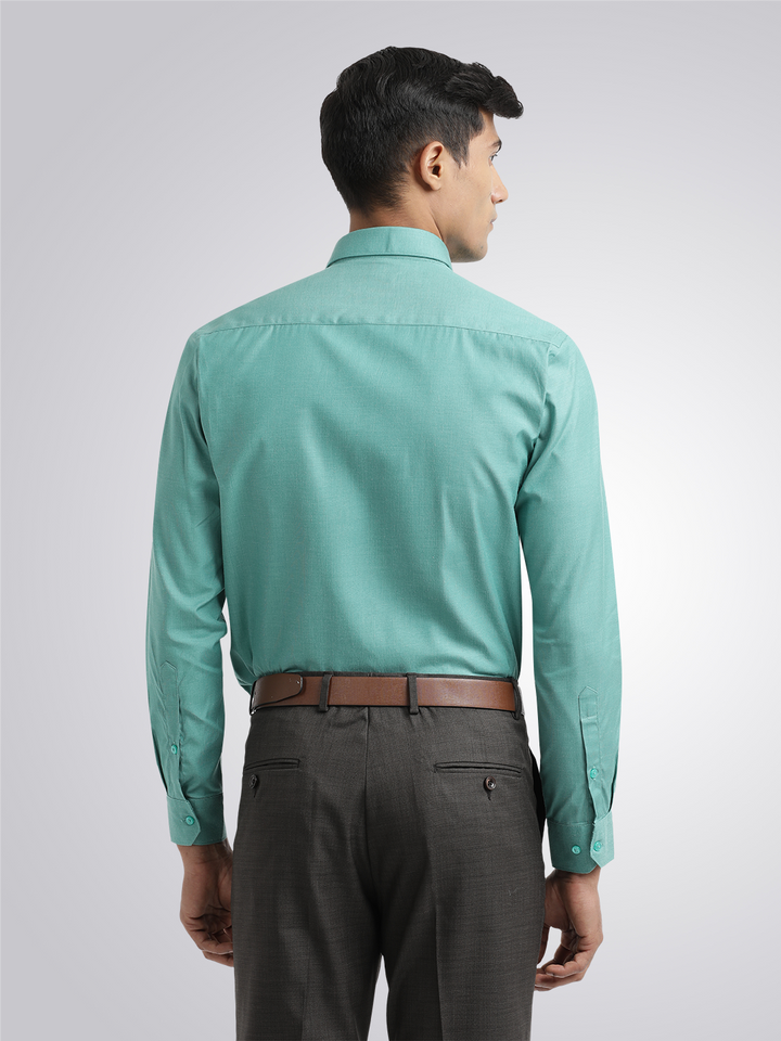 Aqua Green Fil-a-Fil Solid Shirt