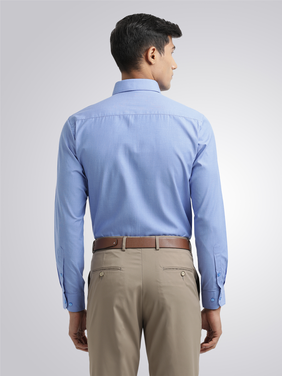 Blue Fil-a-Fil Solid Shirt