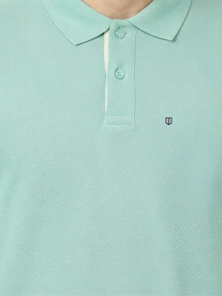 Viridian Plain Polo T Shirt