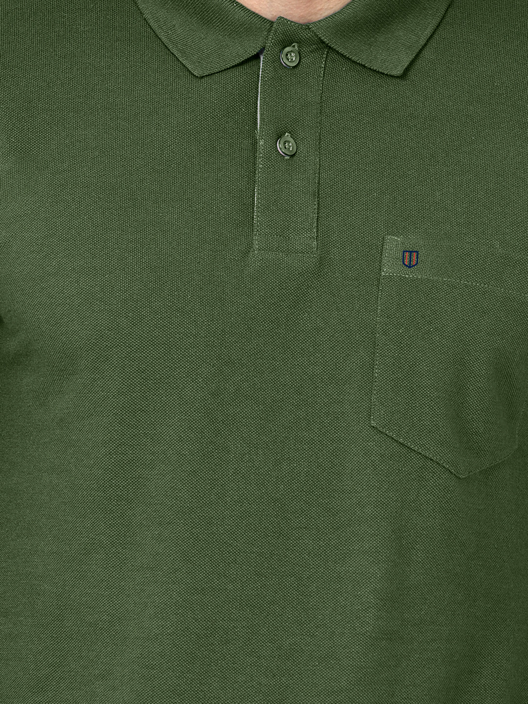 Hunter Green Plain Casual Polo T Shirt