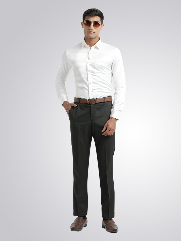 Off White Satin Premium Shirt