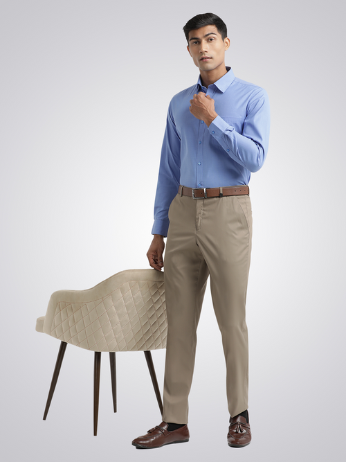 Blue Fil-a-Fil Solid Shirt