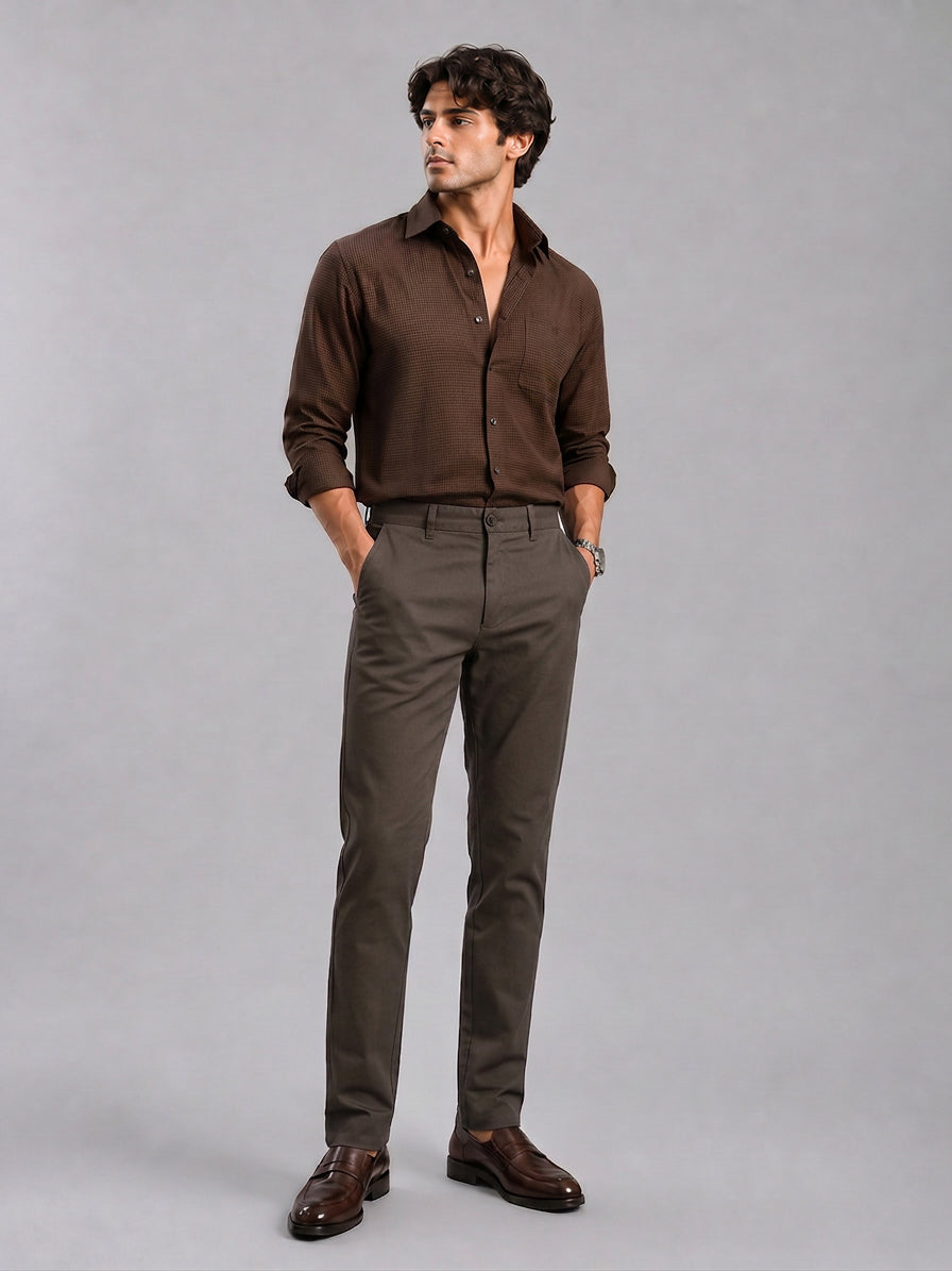Dark Mouse Solid Casual Trousers