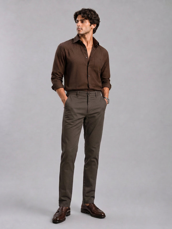 Dark Mouse Solid Casual Trousers