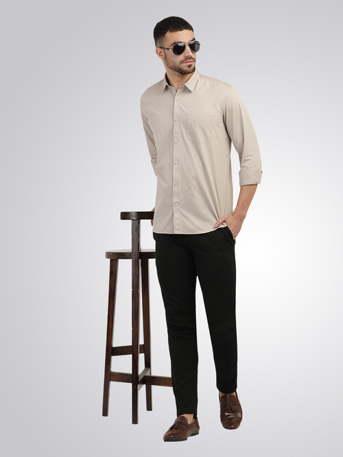 Sand Twill Solid Shirt
