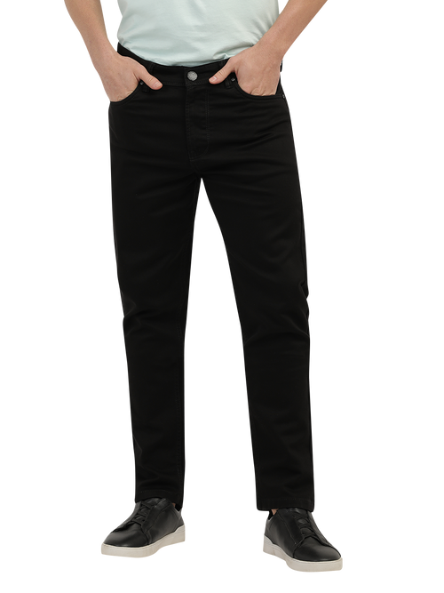 Black Denim Core Trousers