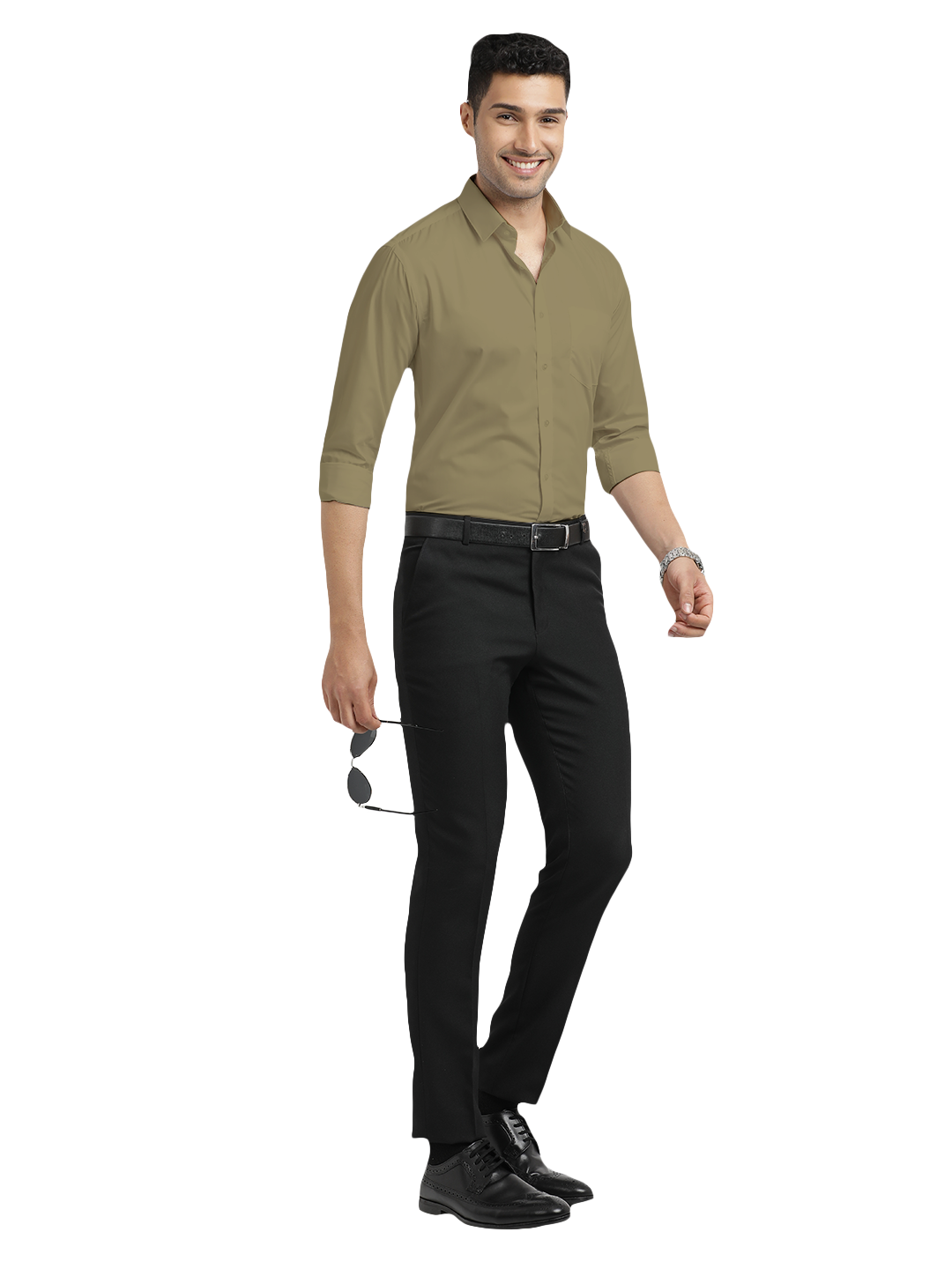 Sage Green Formal Solid Shirt