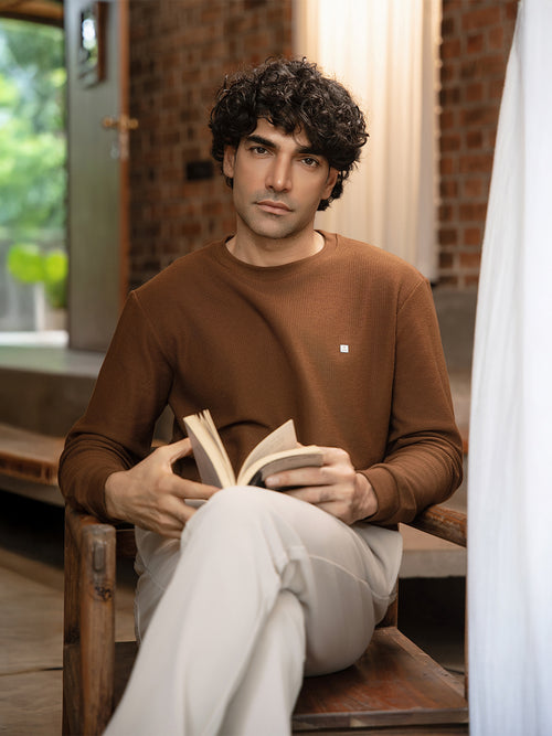 Coconut Plain Crew Neck T Shirt