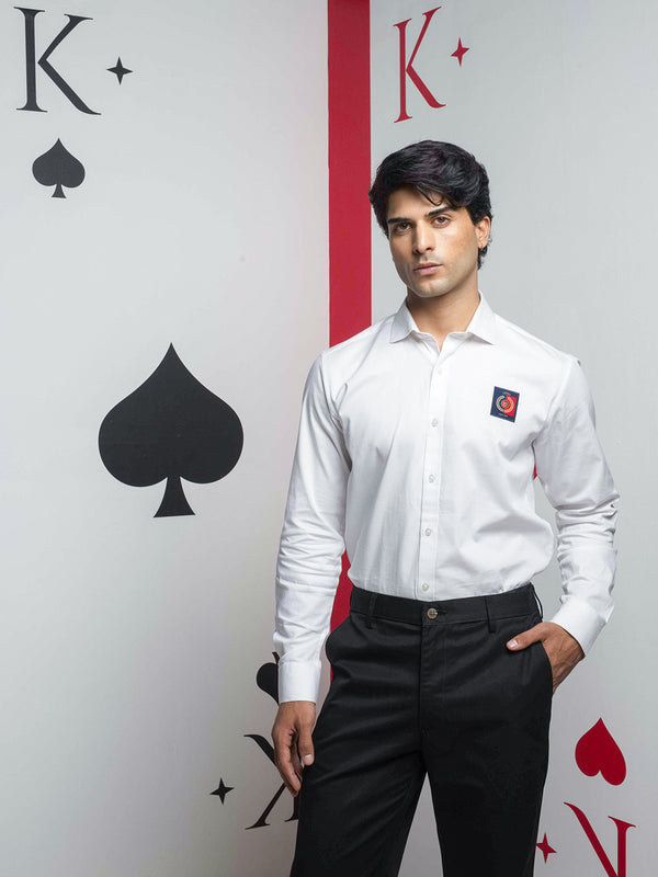 White Plain Casual Shirt