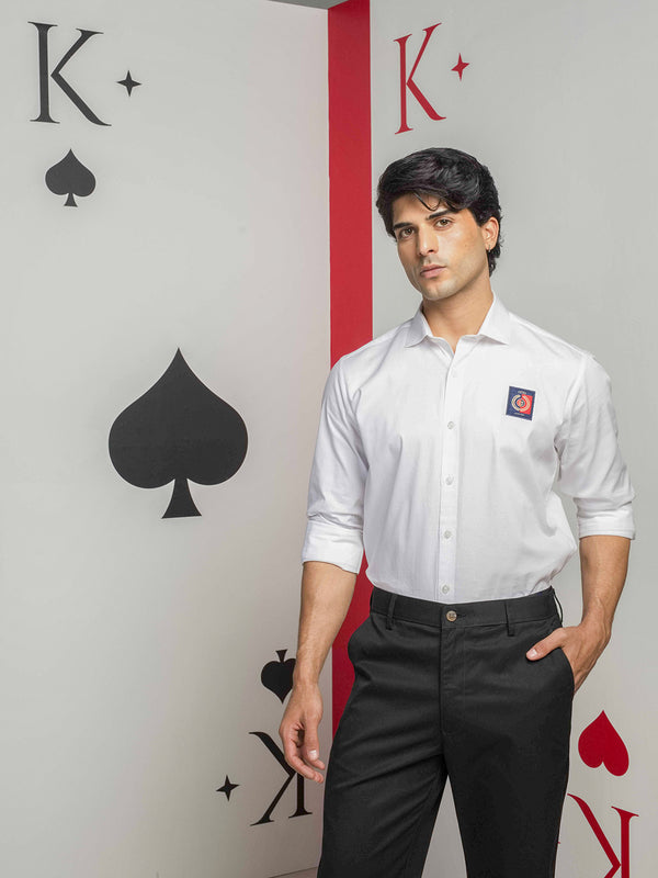 White Plain Casual Shirt