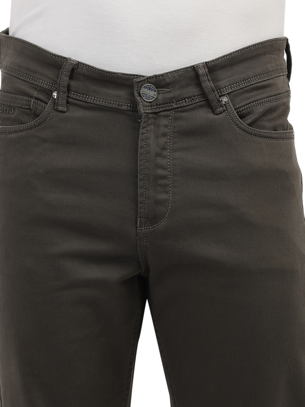 Olive Denim Core Trousers