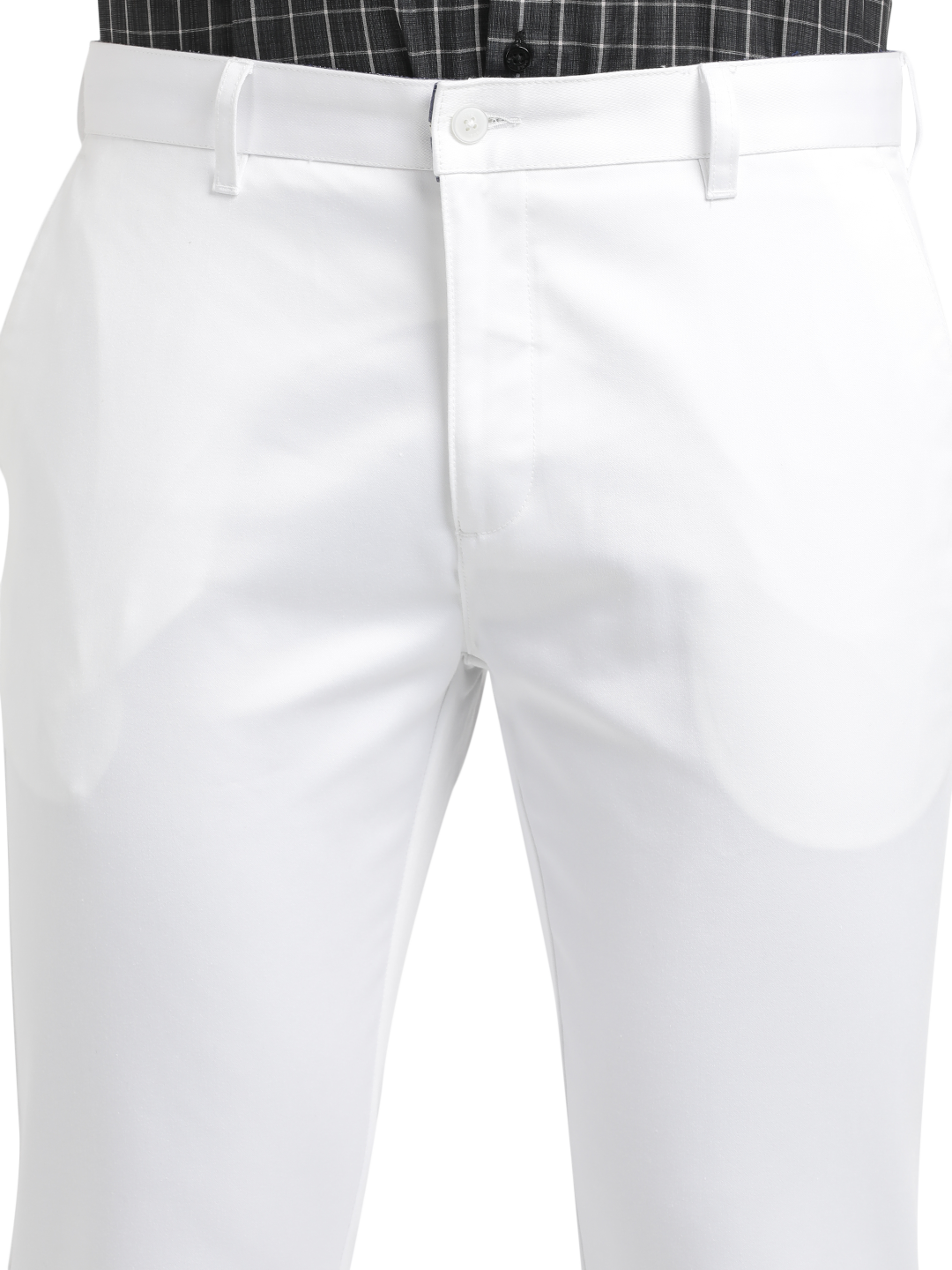 White Casual Core Trousers