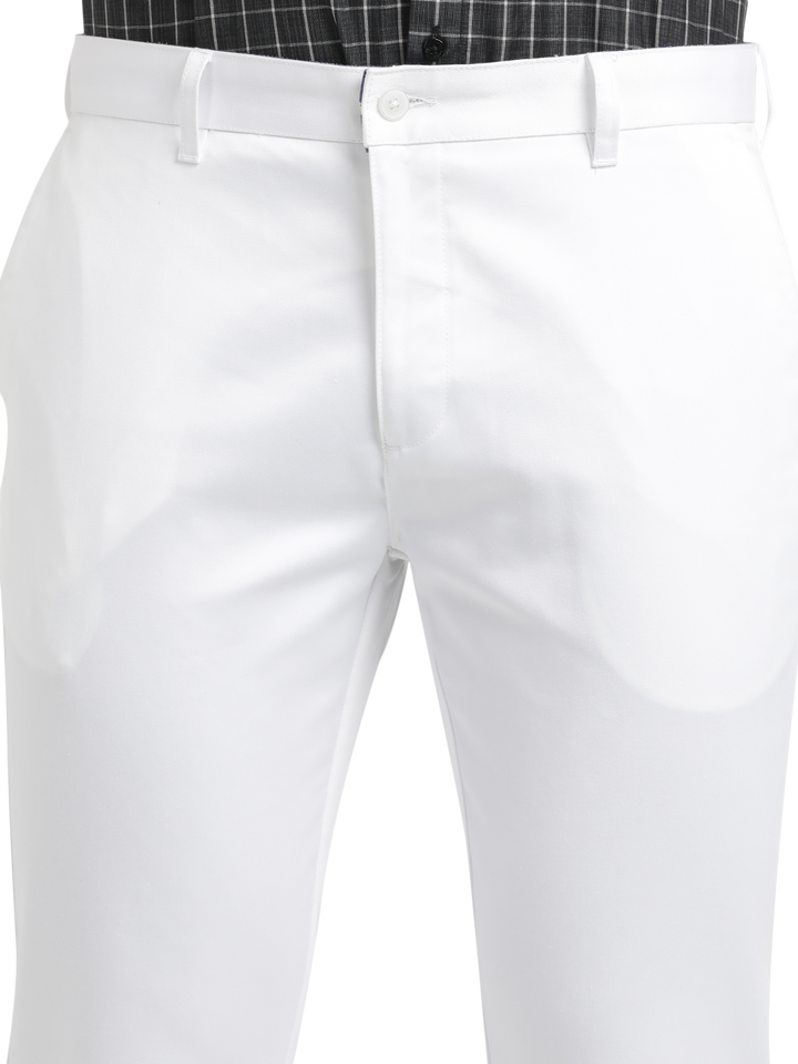 White Casual Core Trousers