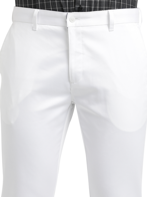 White Casual Core Trousers