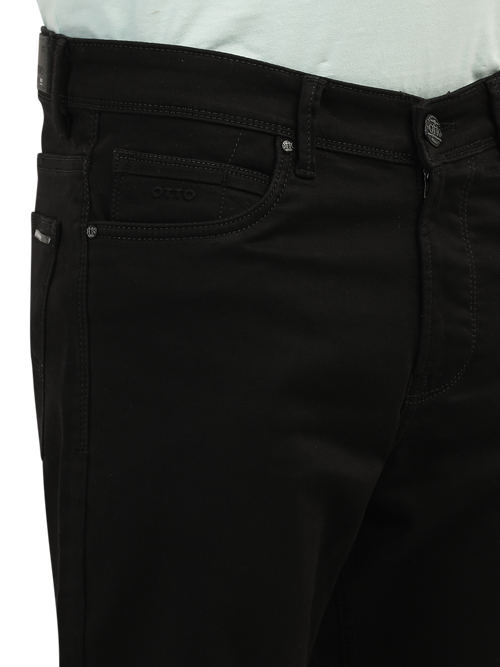 Black Denim Core Trousers